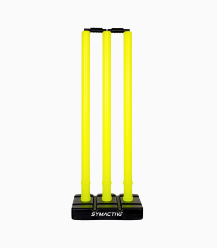 Symactive Cricket Stumps with Stand Plastic Wickets for Cricket