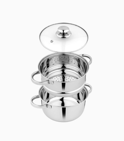 Pigeon by Stovekraft Steel X Steamer Stainless Steel Induction Base