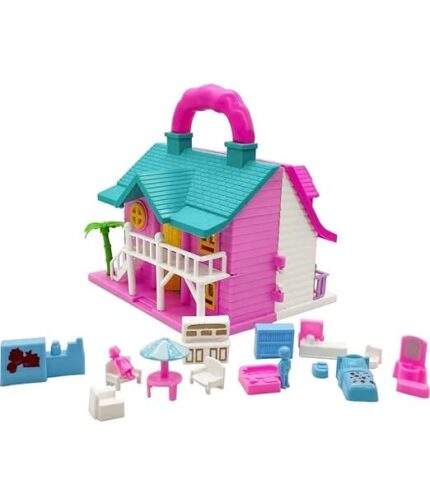 HISAKAT Dream Palace Doll House | Play Set with Accessories